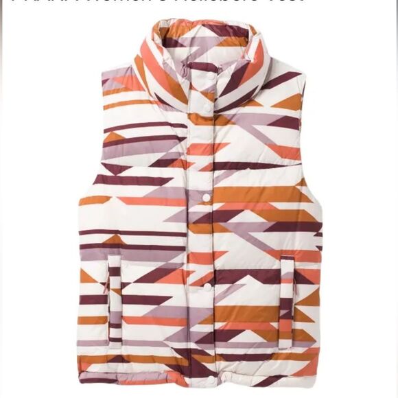PrAna Hellborne Vest ❄️ Rose Hip Geo ❄️ NWT ❄️ small - Picture 2 of 8